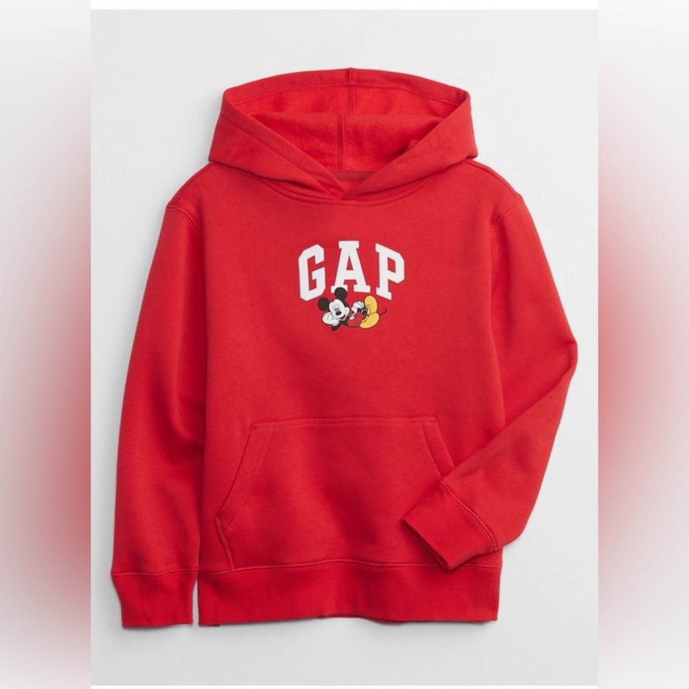 GAP Red Hoodie with Disney Characters SZ L